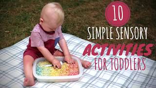 10 Simple Sensory Activities for Toddlers  DIY Baby Entertainment [upl. by Nirrol221]