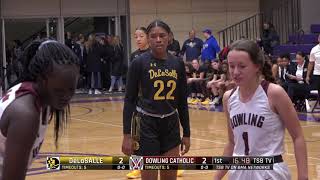 High School Girls Basketball DeLaSalle vs Dowling Catholic [upl. by Yema]