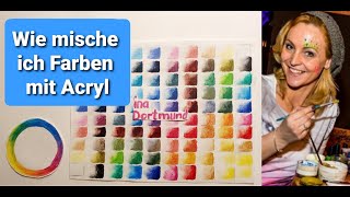 Wie mische ich Farben kleine Farblehre in Acryl [upl. by Hau]