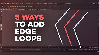 5Ways to Add Edge Loops in Maya [upl. by Llekram]