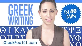 Learn ALL Greek Alphabet in 40 minutes  How to Write and Read Greek [upl. by Aliehs646]