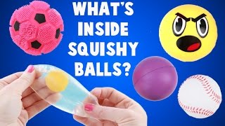 Whats Inside of Stretchy Squishy Stress Toy Balls [upl. by Day]