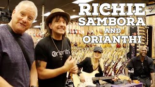 Richie Sambora and Orianthi shops at Normans Rare Guitars [upl. by Yoccm]