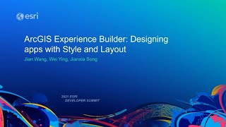 ArcGIS Experience Builder Designing Apps with Style and Layout [upl. by Htez]