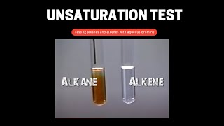 Testing alkane amp alkene with bromine water [upl. by Yecnuahc]