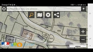 Cadastre smartphone voir déclaré en mairie localiser limite terrain borne Géoportail TutoSmartphone [upl. by Blaire]