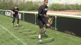 How to improve your speed stamina and strength  Soccer training drill  Nike Academy [upl. by Stoeber519]