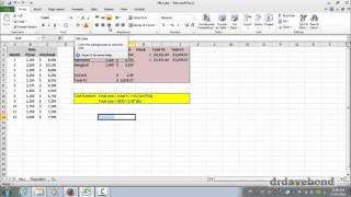 Calculating cost functions using Microsoft Excel [upl. by Ybbil]