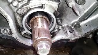 How to Replace Crankshaft SealToyota L [upl. by Zahavi]