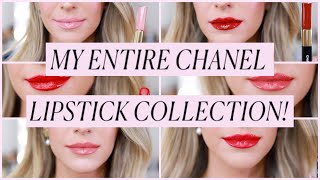 MY ENTIRE CHANEL LIPSTICK COLLECTION [upl. by Assyle]