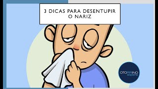 3 dicas para desentupir o nariz [upl. by Kral]