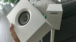 Unboxing Jamo S 8 ATM White Dolby Atmos Certified Elevation Speakers [upl. by Ecinrev223]