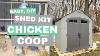 DIY Chicken Coop from a Resin Shed Kit [upl. by Scholem46]