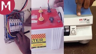 How to  Connect an Inverter at your home with Battery Backup [upl. by Laekcim]