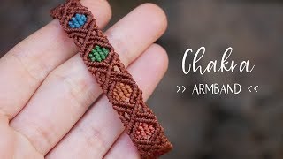 Chakra Armband ☯️ MAKRAMEE Anleitung [upl. by Aznola113]