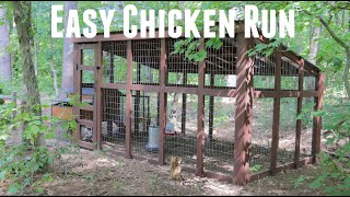 How to Build a Chicken Run Easy  DIY Predatory Proof  Building a Chicken Run [upl. by Timmons]