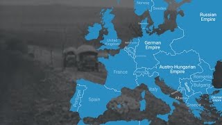 Animated Map Shows How World War I Changed Europes Borders [upl. by Sosthena]