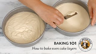 How to bake even cake layers [upl. by Ardnekan]