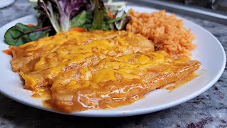 CHEESE ENCHILADAS  Andys Home Cafe Cheese Enchiladas [upl. by Esilehs211]