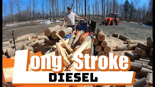 Eastonmade 24D Diesel Powered Log Splitter 36quot Long Stroke Double Log Lift [upl. by Randolph705]