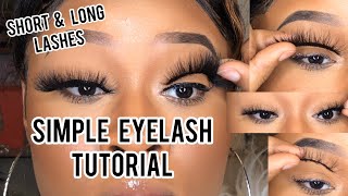 Beginner Eyelash Tutorial For ALL LENGTHS   HACKS [upl. by Ahsatel]