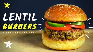 Lentil Patties for Easy Lentil Burgers [upl. by Sidoeht]