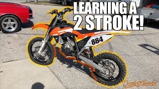 2 STROKE MONSTER  KTM SX85 Test Ride [upl. by Skell]