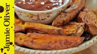 Vegan Roast Sweet Potato Wedges  Tim Livewire Shieff [upl. by Pacifica]