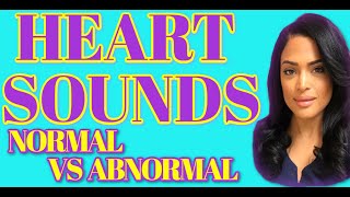 HEART SOUNDS NORMAL VS ABNORMAL AUDIO [upl. by Idolla]