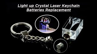 How to replace Crystal LED Keychain Batteries easily [upl. by Xenia]