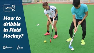 Hockey101 How to dribble in Hockey Hockey for Beginners [upl. by Rubetta]