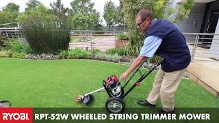 The RYOBI RPT52W wheeled string trimmer mower [upl. by Korry3]