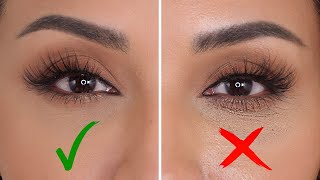 HOW TO STOP CONCEALER FROM CREASING UNDER YOUR EYES  NINA UBHI [upl. by Gosney]