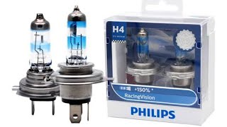 Philips RacingVision H4 Bulb Review  Hyundai Elite i20 [upl. by Yettie]