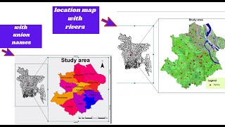 Study area or location mapping with ArcGIS  make your map different from others and compelling [upl. by Sirrep]