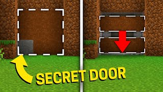 SECRET GRAVITYSAND PISTON DOOR Easy 3x3 Piston door TUTORIAL  Minecraft Redstone Doors [upl. by Odnavres]