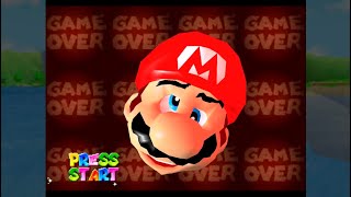 Super Mario 64  Game Over N64 [upl. by Esilram699]