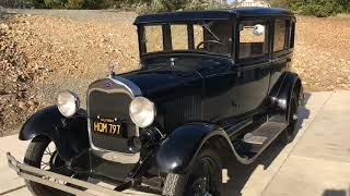 Original unrestored 1929 Ford Model A first start and drive in a year [upl. by Maris]