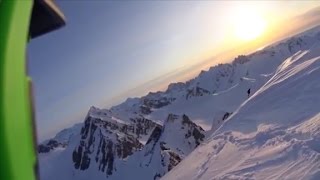 See skiers terrifying 1600foot fall off cliff [upl. by Mellins761]