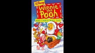 Opening to Winnie the Pooh and Christmas Too 1995 VHS [upl. by Pollock]