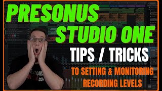 PRESONUS STUDIO ONE  HOWTO Set Recording Levels [upl. by Wallace]