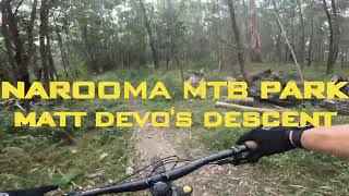 NAROOMA MTB PARK MATT DEVOS DESCENT [upl. by Pollux]