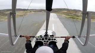 Ultralight Flight from Short Strip to RC Airfield Shortfield Takeoff amp Gusty Landing [upl. by Fang]