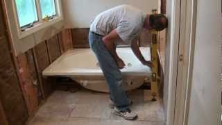 Installing a Whirlpool Jet Tub Part 1 [upl. by Yrac]