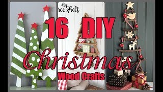 16 DIY Christmas Wood Crafts [upl. by Bruis]