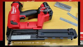 Milwaukee M18 18ga Brad Nailer 274620 [upl. by Winnifred]