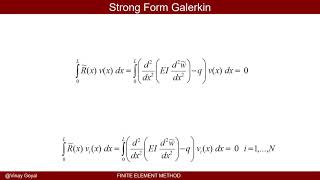 Finite Element Method Lecture 5A  Strong Form Galerkin [upl. by Jessey]