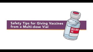 MultiDose Vaccine Vial Injection Safety Tips [upl. by Isidora]