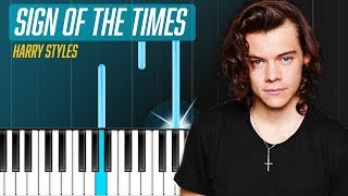 Harry Styles  quotSign Of The Timesquot Piano Tutorial  Chords  How To Play  Cover [upl. by Sarkaria]