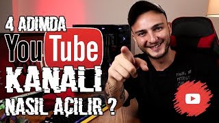 4 Adımda YouTube Kanalı Nasıl Açılır [upl. by Adila407]